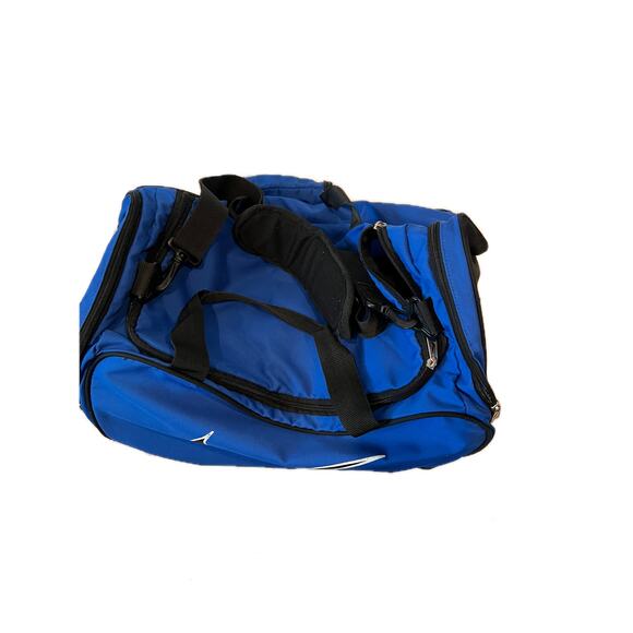 Vintage Nike Blue Black Gym Duffel Bag 18x10x10 - Picture 2 of 6